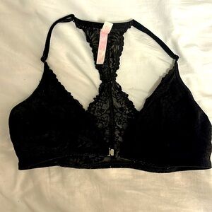 VS Pink Large Black Bralette
